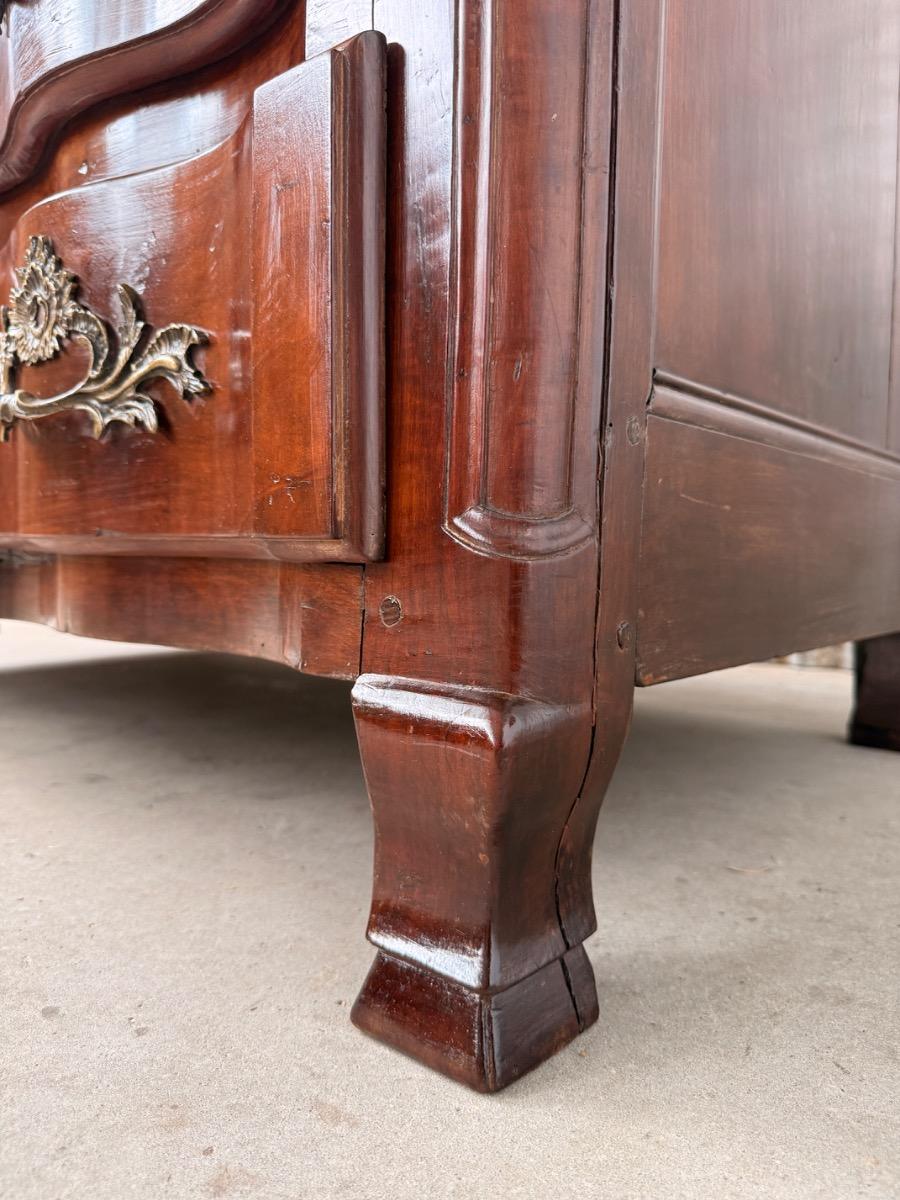 Franse Louis XV ladekast massief kersenhout