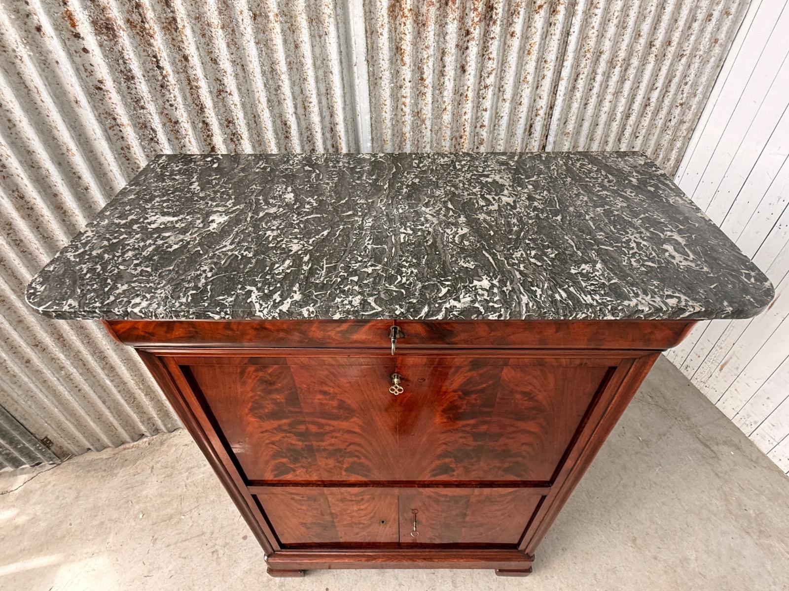 Mahonie secretaire, frankrijk / Belgie ca1840-1860